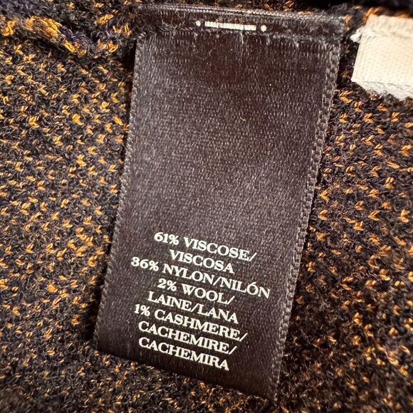 Ann Taylor Sweater Dress Womens‎ XS Knit Dress Abstract Midi Old Money Dark Prep - Picture 4 of 8